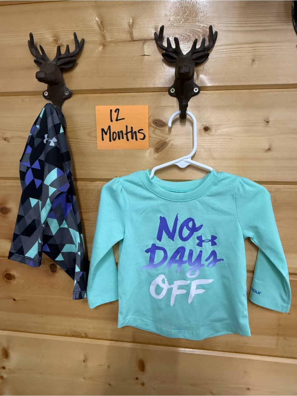 Under Armour Toddler Aqua/Teal 'No Days Off' Long Sleeve Shirt